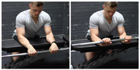 Palms-Down Wrist Curl Over A Bench