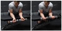 Palms-Up Dumbbell Wrist Curl Over A Bench