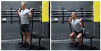 Box Squat with Bands