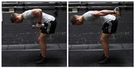 Standing Bent-Over Two-Arm Dumbbell Triceps Extension